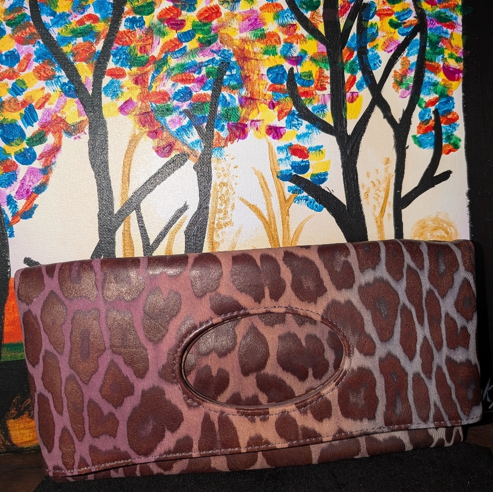Henri Bendel Animal Print Clutch - Picture 2 of 7